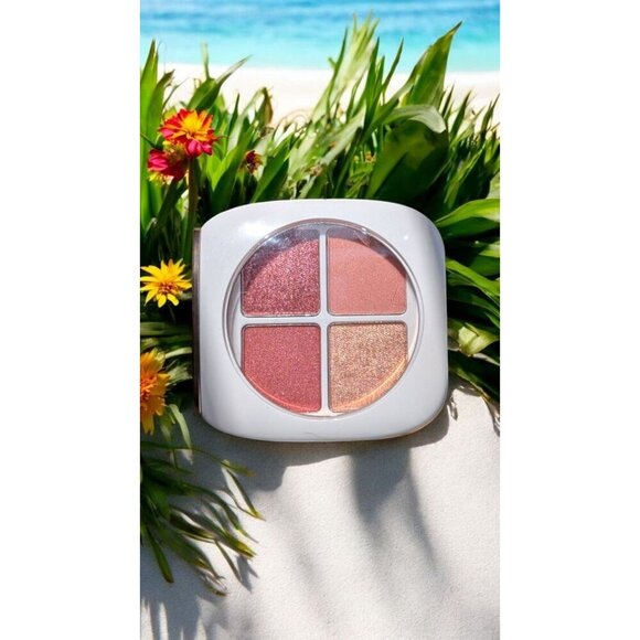 Flower Beauty By Drew Barrymore Petal Play Shadow Quad Berry-More (New) - Picture 3 of 7